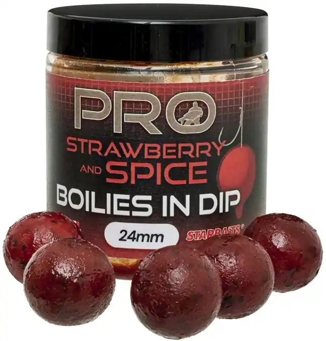 STARBAITS Boilies in Dip Pro Strawberry Spice 150g Must-Have