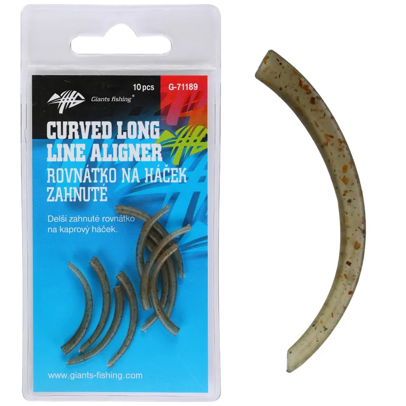 Giants fishing Rovnátko na háček Curved Long Line Aligner 10ks Akční Nabídka