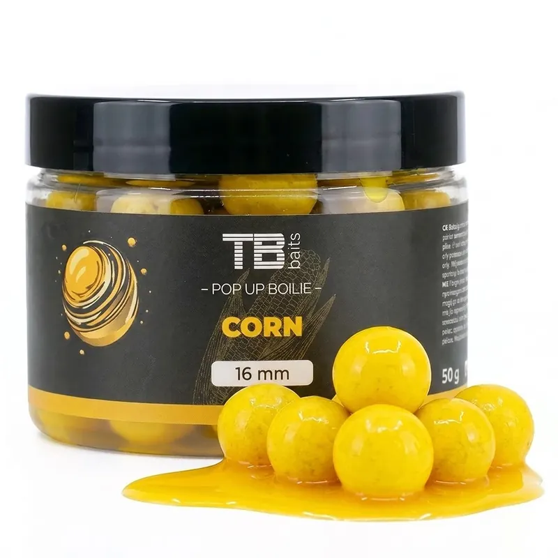 TB Baits Plovoucí Boilie Pop-Up Corn + NHDC 50 g 16 mm Speciální Cena