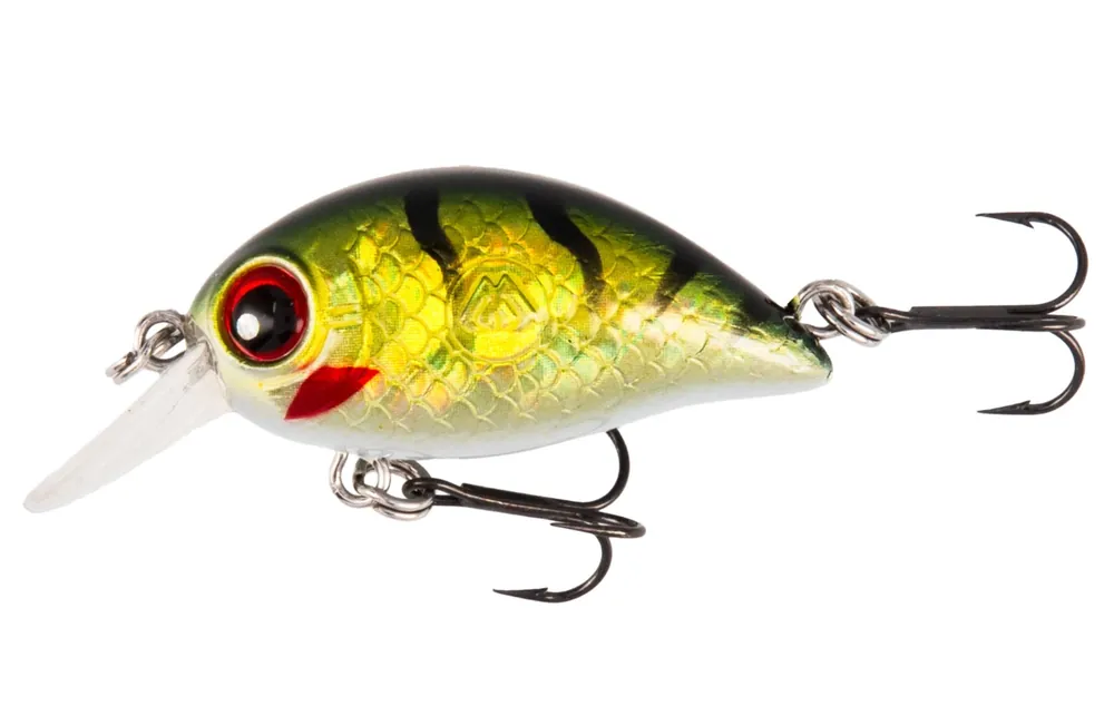 Pouze Dnes WOBLER SHIMMY - 34mm/3.0g/GREEN PERCH - PLOVOUCÍ - 1 ks