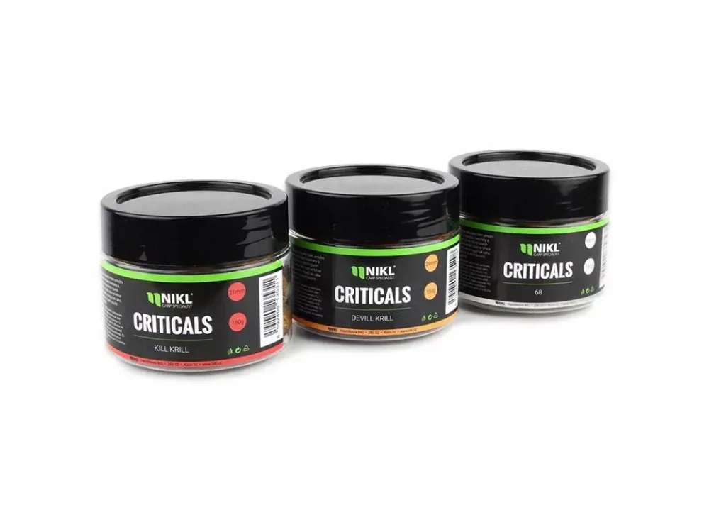 Nejlepší Cena Karel Nikl Criticals boilies 150g 18mm Získejte slevu -5% za registraci v e-shopu