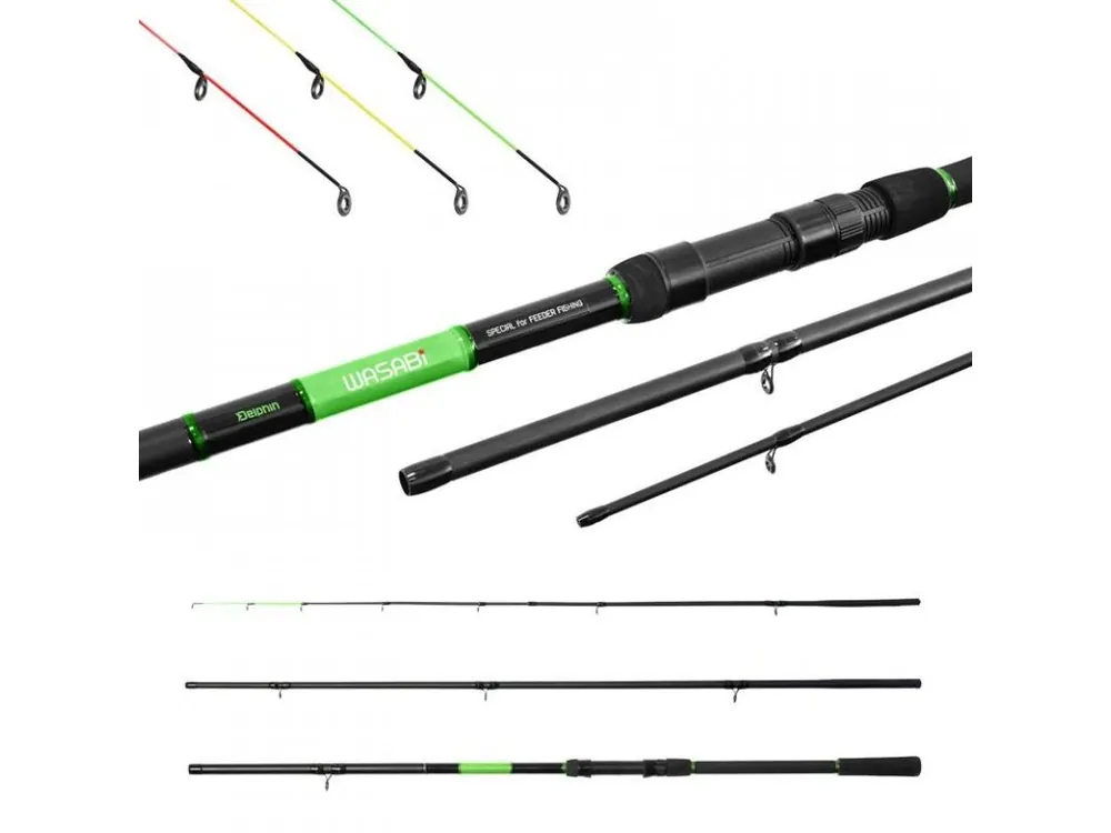 Delphin Wasabi Feeder NXT 3,3m 100g Získejte slevu -5% za registraci v e-shopu Rychlé Dodání