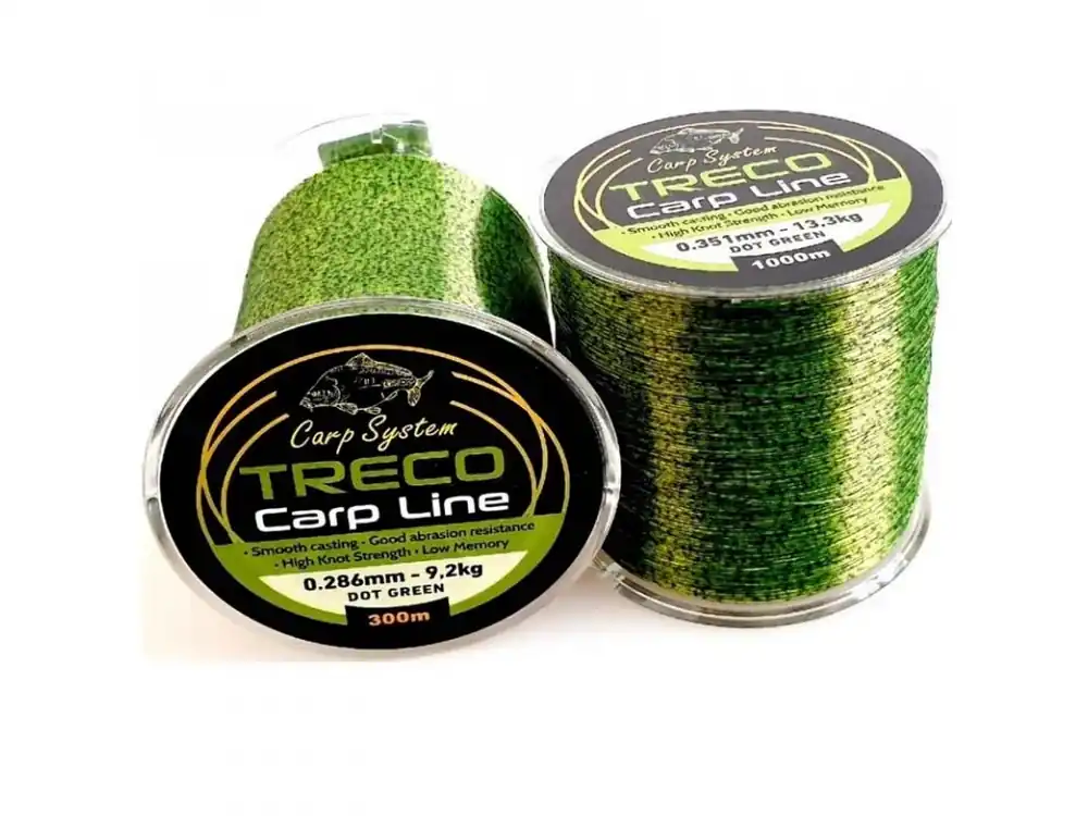 Super Cena Carp System Treco Dot Green 1000m Získejte slevu -5% za registraci v e-shopu