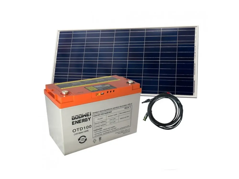 Kup Teď Gelová baterie 100Ah + solární panel 115Wp