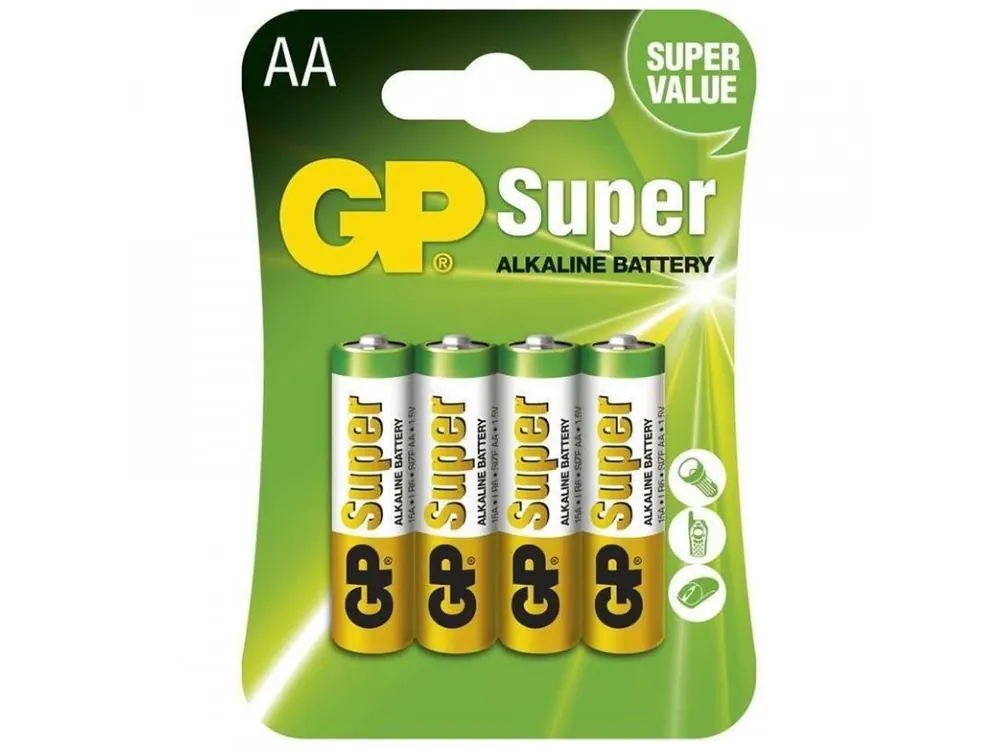 Cenová Bomba Baterie AA Alkaline 1.5V tužková 4ks Získejte slevu -5% za registraci v e-shopu