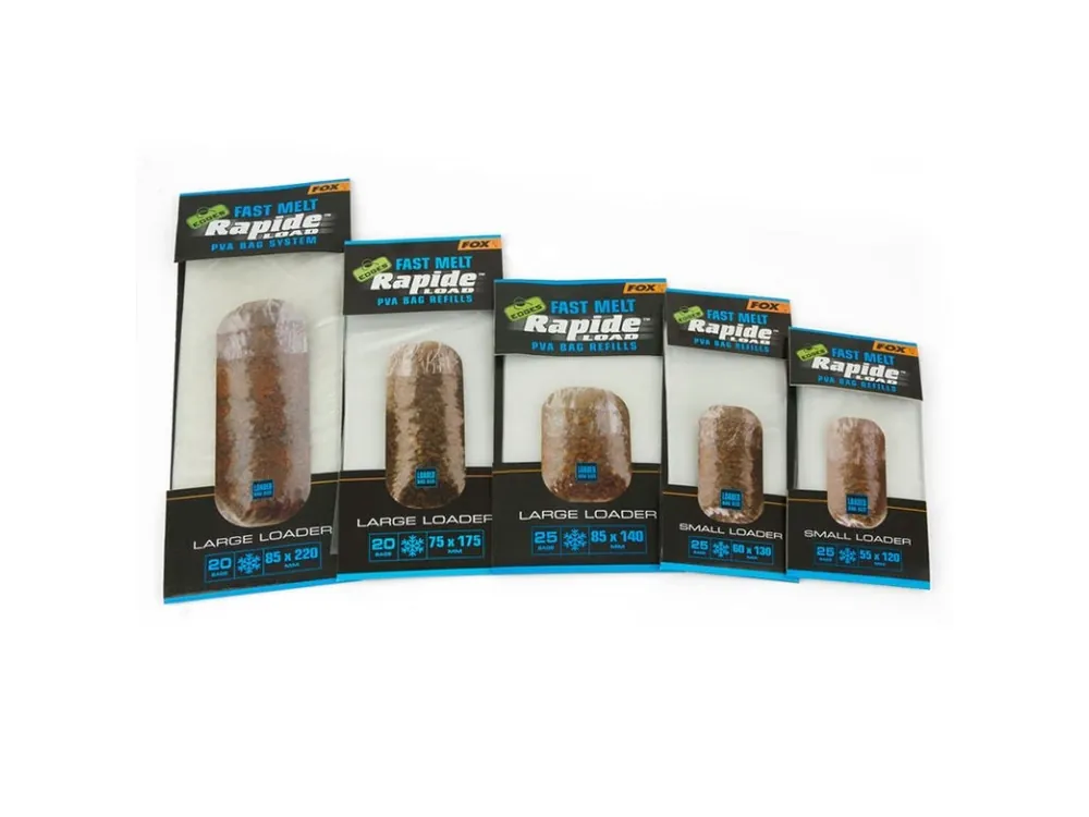 Must-Have FOX PVA Sáčky Rapide Load PVA Bag - 60x130mm 25ks Získejte slevu -5% za registraci v e-shopu