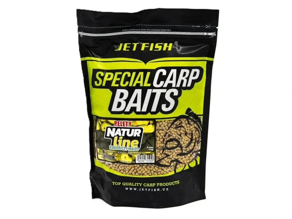 Levný Jet Fish Kukuřičné Pelety 1kg Získejte slevu -5% za registraci v e-shopu