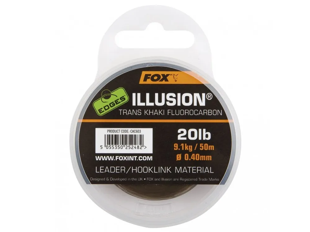 FOX Illusion Fluorocarbon 20lb 50m Získejte slevu -5% za registraci v e-shopu Ihned K Objednání