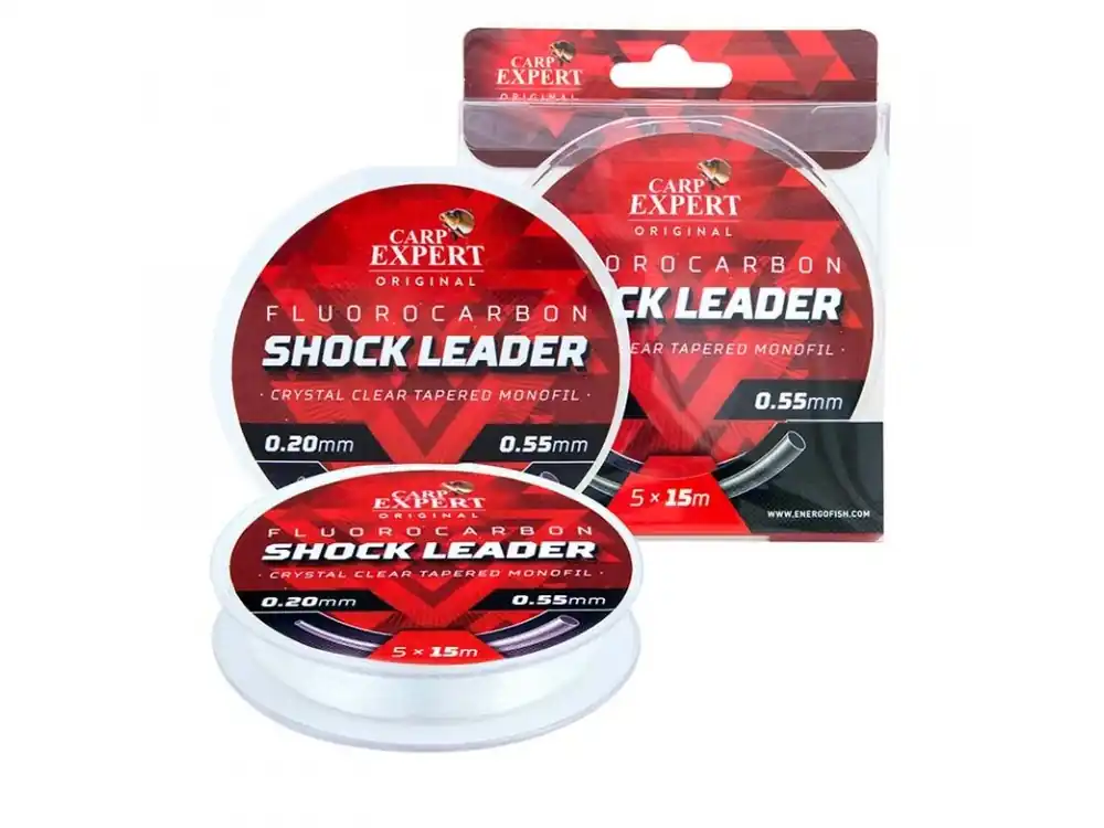 Aktuální Šokový fluorocarbonový návazec CARP EXPERT- 15m 5ks Získejte slevu -5% za registraci v e-shopu