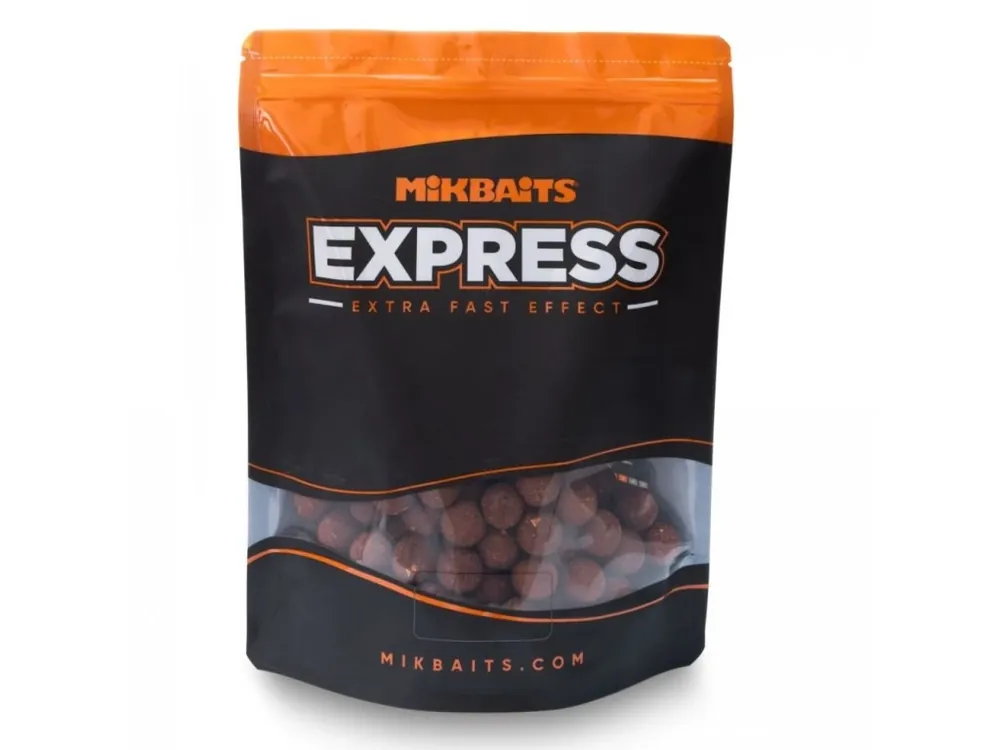 Super Cena Mikbaits boilies eXpress 1kg 20mm Získejte slevu -5% za registraci v e-shopu