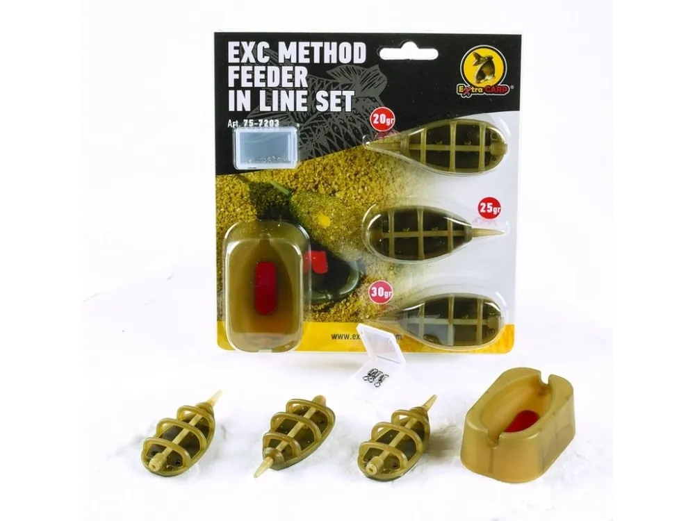 Extra Carp Method Feeder Set 20,25,30g + formička Získejte slevu -5% za registraci v e-shopu Must-Have