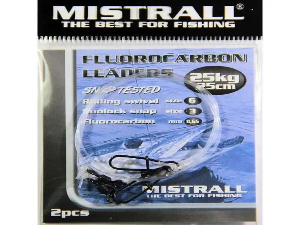 Fluorocarbonový návazec Mistrall 2ks Získejte slevu -5% za registraci v e-shopu Originální