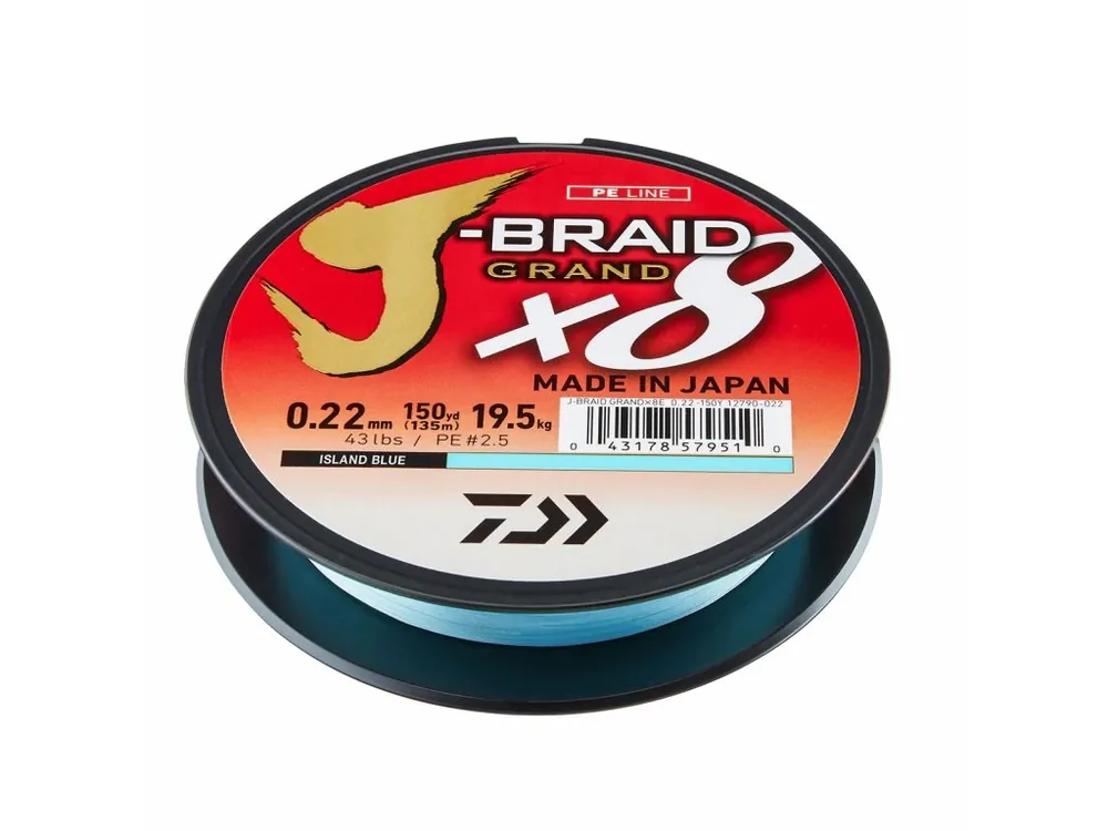 Akční Nabídka Daiwa J-Braid Grand X8 Blue Získejte slevu -5% za registraci v e-shopu