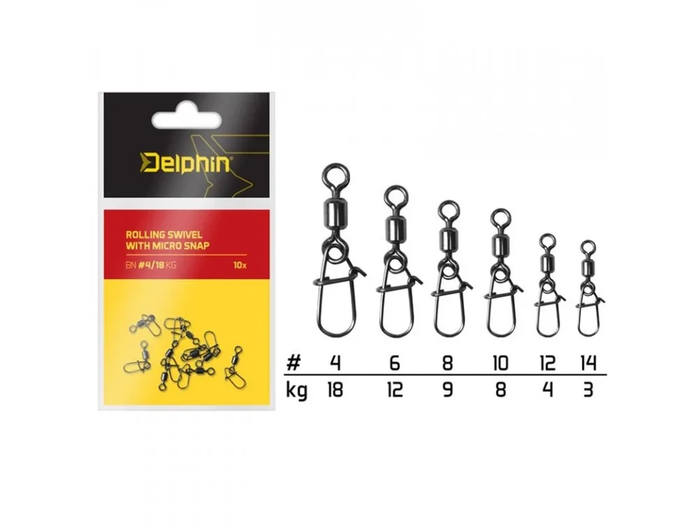 Výprodej Karabinka s obratlíkem Delphin MS B-01 Získejte slevu -5% za registraci v e-shopu