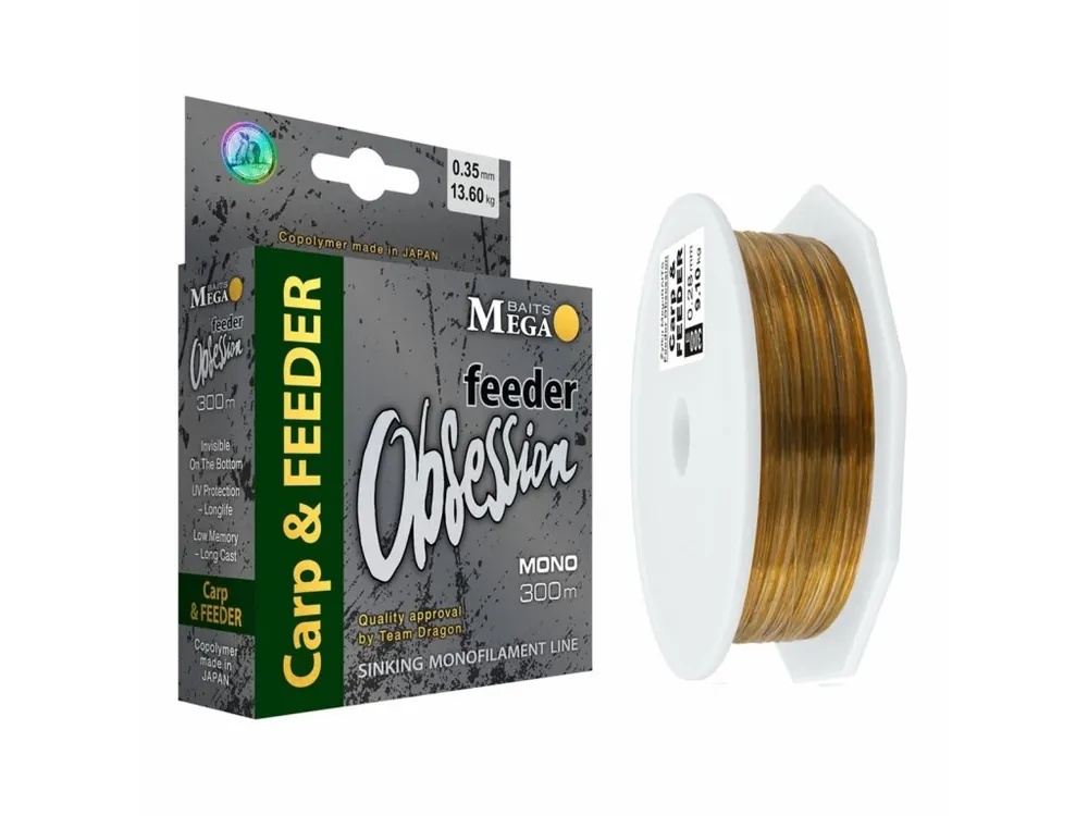 Tovární Cena Dragon Obsession Carp a Feeder Karp 300m Získejte slevu -5% za registraci v e-shopu