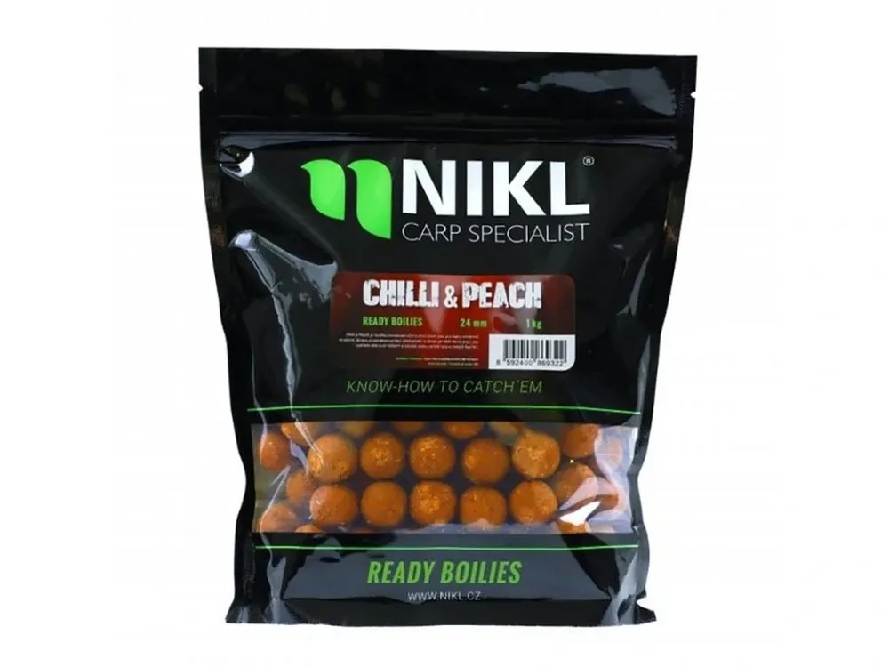 NIKL boilies Chilli & Peach 250g Získejte slevu -5% za registraci v e-shopu Top Prodej