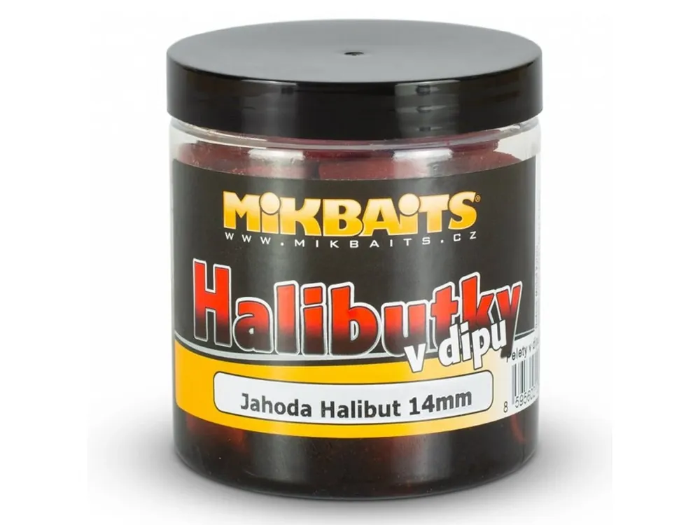 Časově Omezené Halibutky v dipu 250ml Jahoda Získejte slevu -5% za registraci v e-shopu