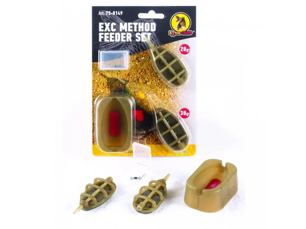 Extra Carp Method Feeder Set 20,30g+ formička Získejte slevu -5% za registraci v e-shopu Pouze Dnes