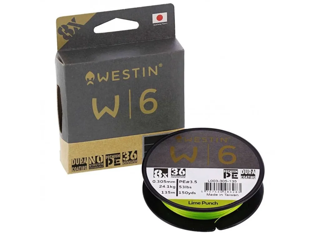 Finální Výprodej Westin W6 8 Braid Lime Punch 135m Získejte slevu -5% za registraci v e-shopu