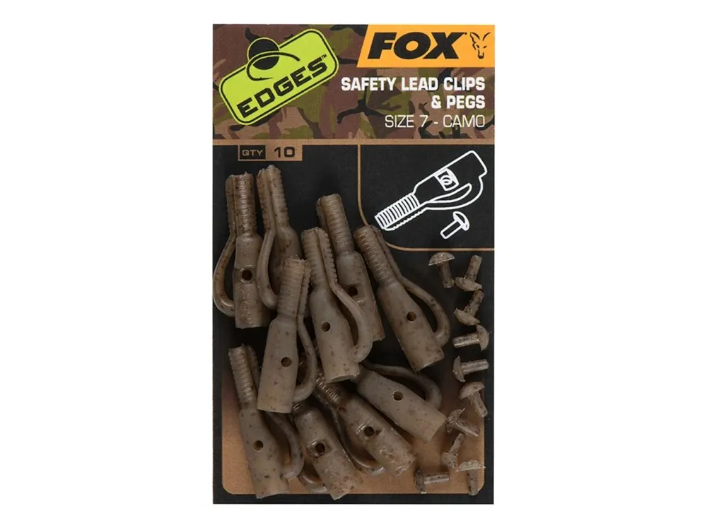 Fox Edges Camo Safety Lead CLIP & PEGS č.7 Získejte slevu -5% za registraci v e-shopu Aktuální