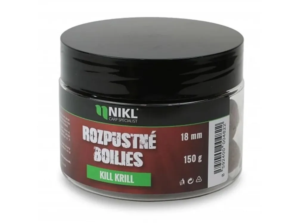 Karel Nikl rozpustné boilies 150g 18mm Získejte slevu -5% za registraci v e-shopu Kup Teď