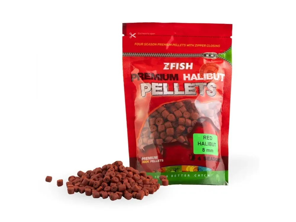Chytací pelety Z-Fish RED Halibut 200g Získejte slevu -5% za registraci v e-shopu Akční Nabídka