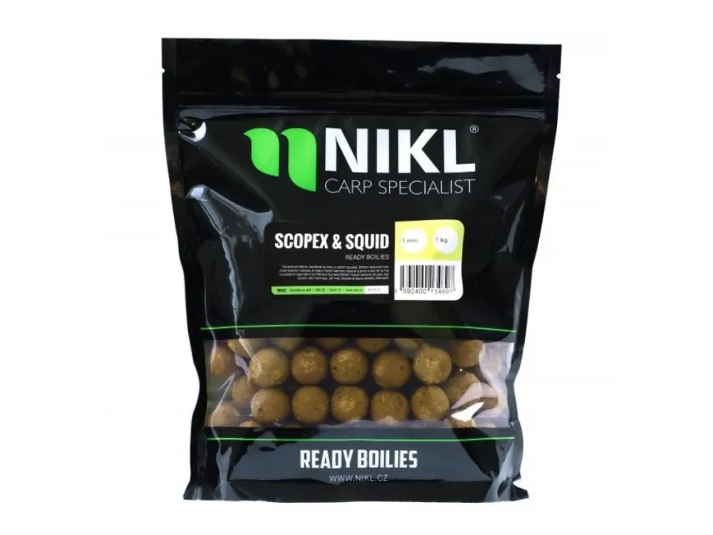 Hotové boilie Scopex & Squid 250g Získejte slevu -5% za registraci v e-shopu Cenová Bomba
