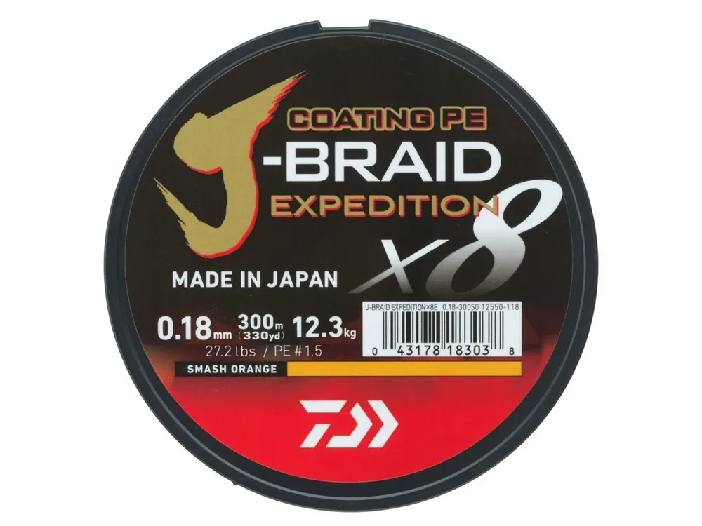Ihned K Objednání Daiwa J-Braid EXP 150m Orange Získejte slevu -5% za registraci v e-shopu