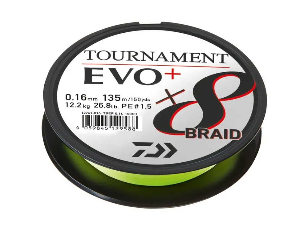 Tovární Cena Daiwa Tournament 8-Braid Chart 0,26mm 90m