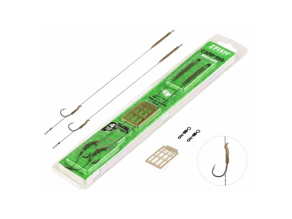 ZFISH Návazec Wide Gape Carp Rig 2ks Získejte slevu -5% za registraci v e-shopu Časově Omezené