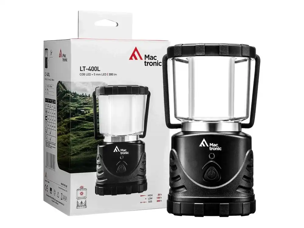Cenově Výhodný LED lampa MacTronic LT-400L kempingová - černá