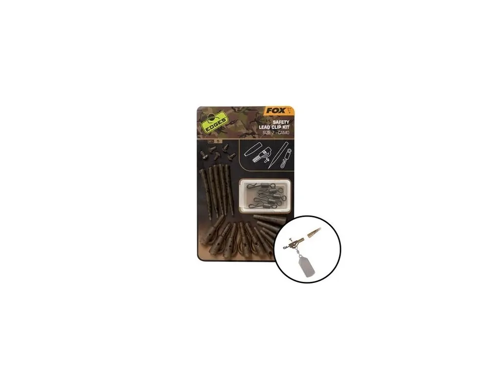 Ihned K Objednání Fox Závěs na olovo Edges Camo Safety Lead Clip Kit vel.7