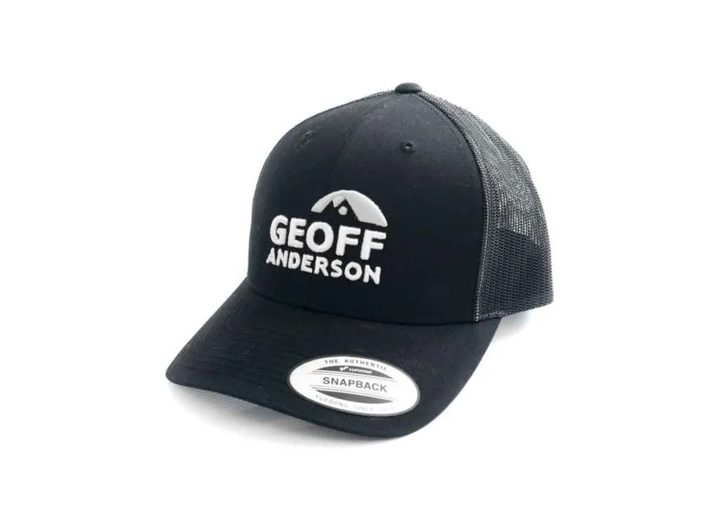 Kšiltovka Geoff Anderson SnapBack síťová s logem černá Nejlepší Volba