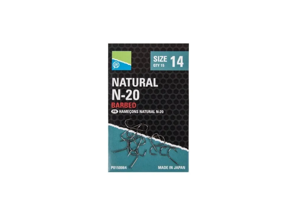 Sleva Preston Natural N-20 hooks