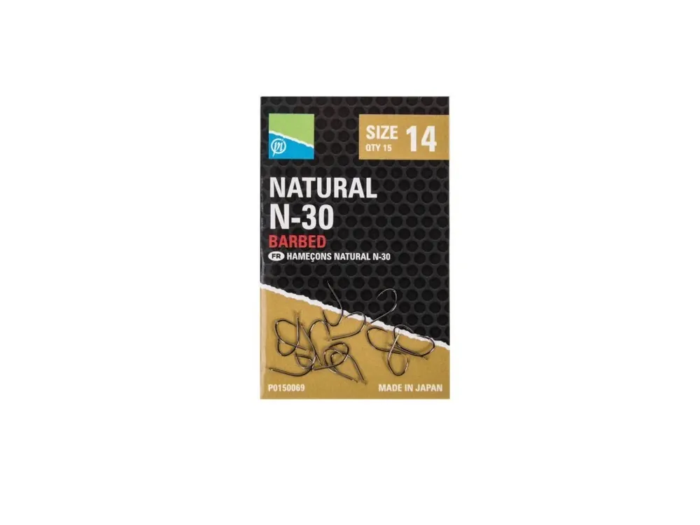 Kup Teď Preston Natural N-30 hooks