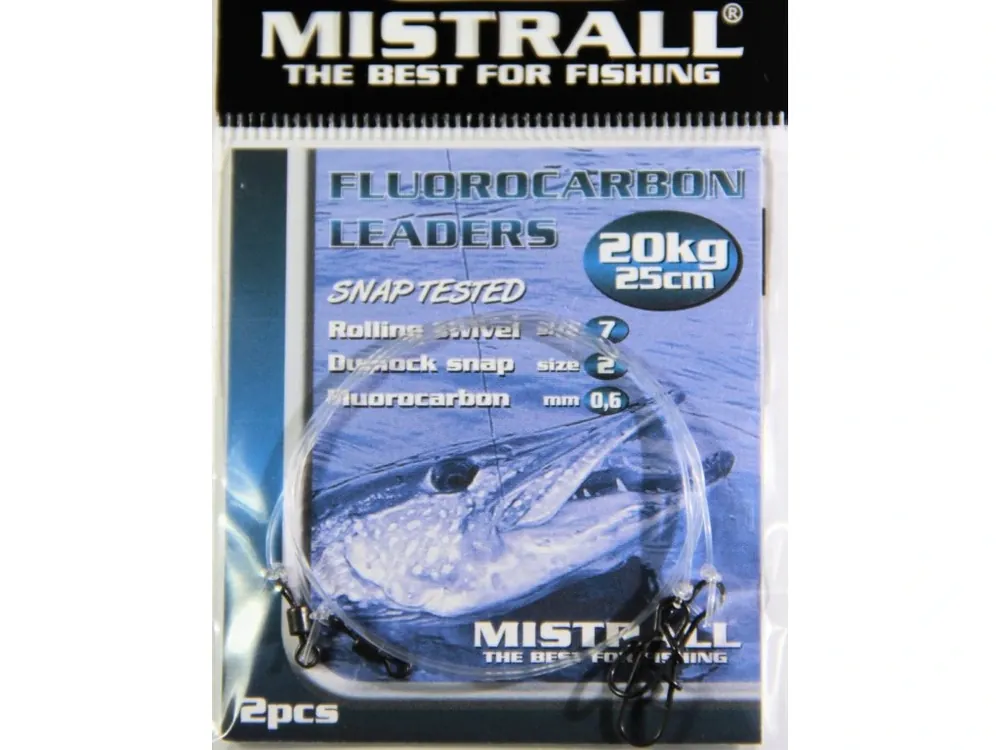 Kup Teď MISTRALL Fluorocarbon leaders 25cm,25kg (2ks)