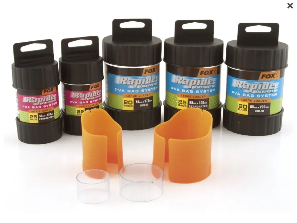 Fox PVA sáčky + plnič Rapide Load PVA Bag System 55x120mm 25ks Časově Omezené