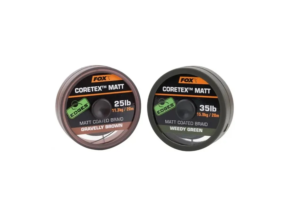 Nízká Cena Fox Ztužená šňůrka Edges Coretex Matt Weedy Green 20lb 20lb