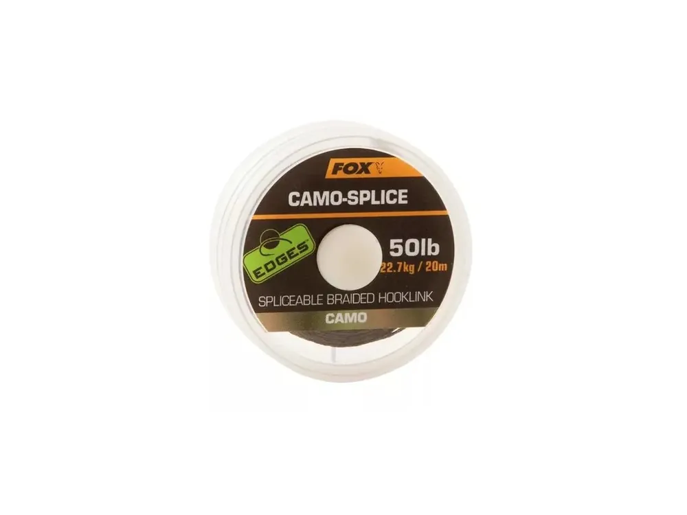 Bezpečná Platba Fox Návazcová šňůrka Camo-Splice Hooklink 50lb 20m
