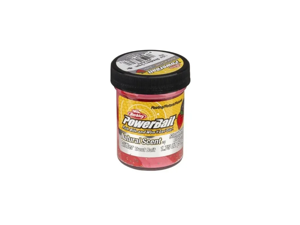 Berkley PowerBait - Natural Scent Glitter Trout Bait 50G STRAWBERRY DREAM Nejlepší Cena