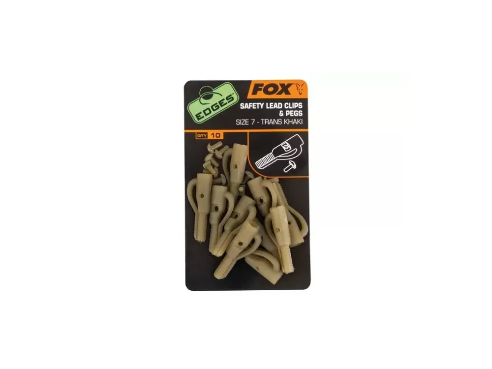 Výhodná Nabídka Fox Závěsky na olovo s kolíčky Edges Lead Clip + Pegs vel. 7