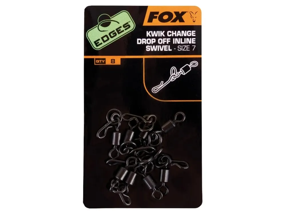 Fox Obratlíky s kroužkem a rychloklipem Edges Kwik Change Inline Swivel vel. 7 8ks Expresní Doručení
