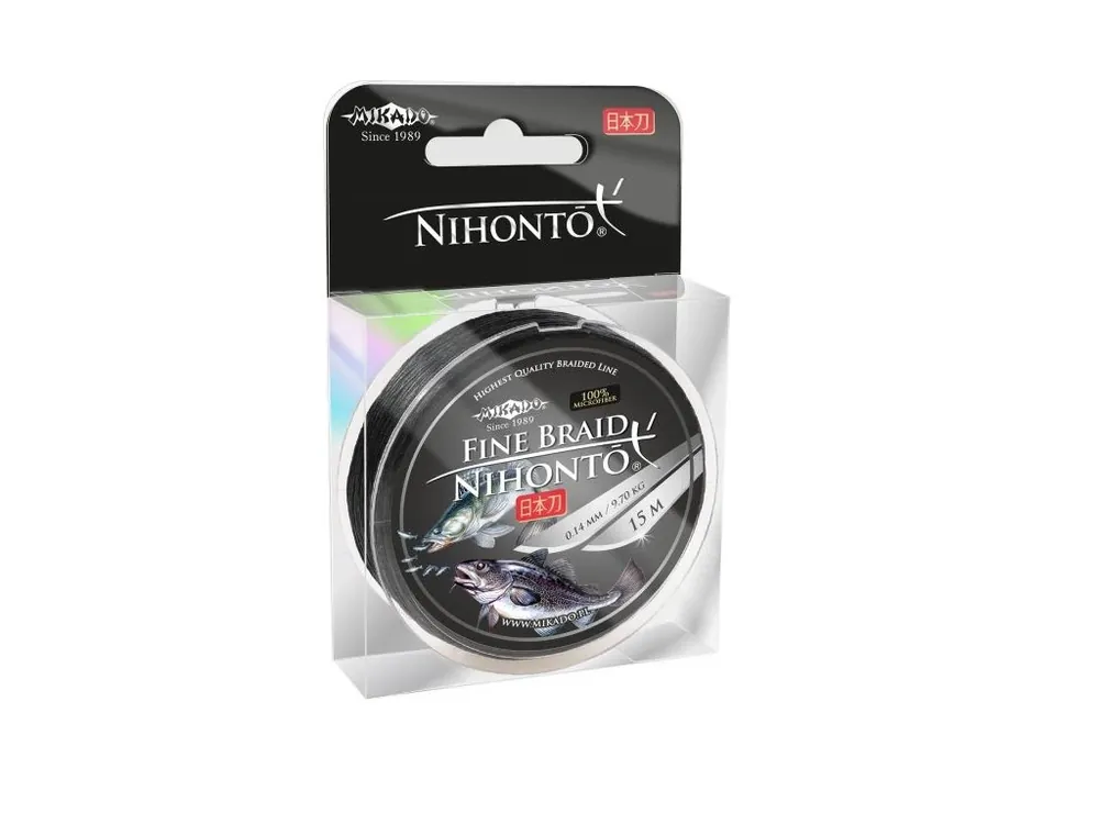 Mikado Pletená šňůra - NIHONTO FINE BRAID 006 černá 15M Značkový