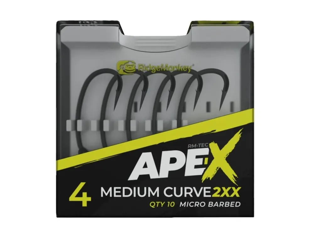RidgeMonkey Háček Ape-X Medium Curve Barbed 10ks Koupit Online