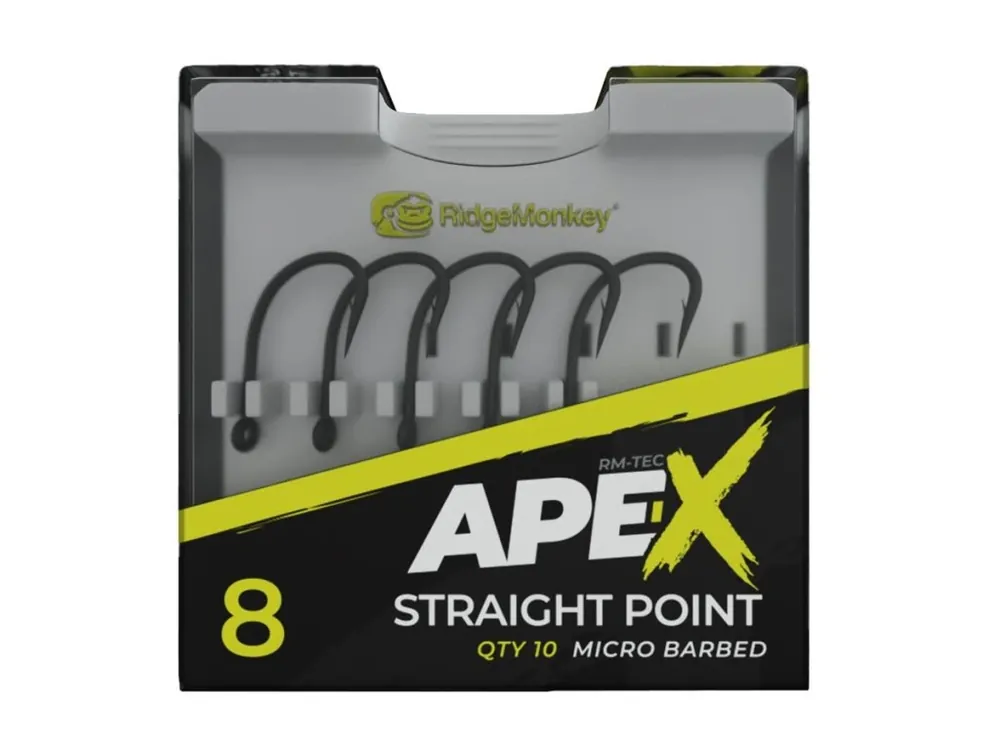 RidgeMonkey Háček Ape-X Straight Point Barbed 10 ks Odeslání Ihned