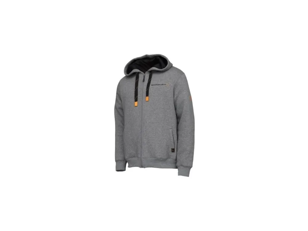 Savage Gear mikina Classic Zip Hoodie Grey Melange Nízká Cena