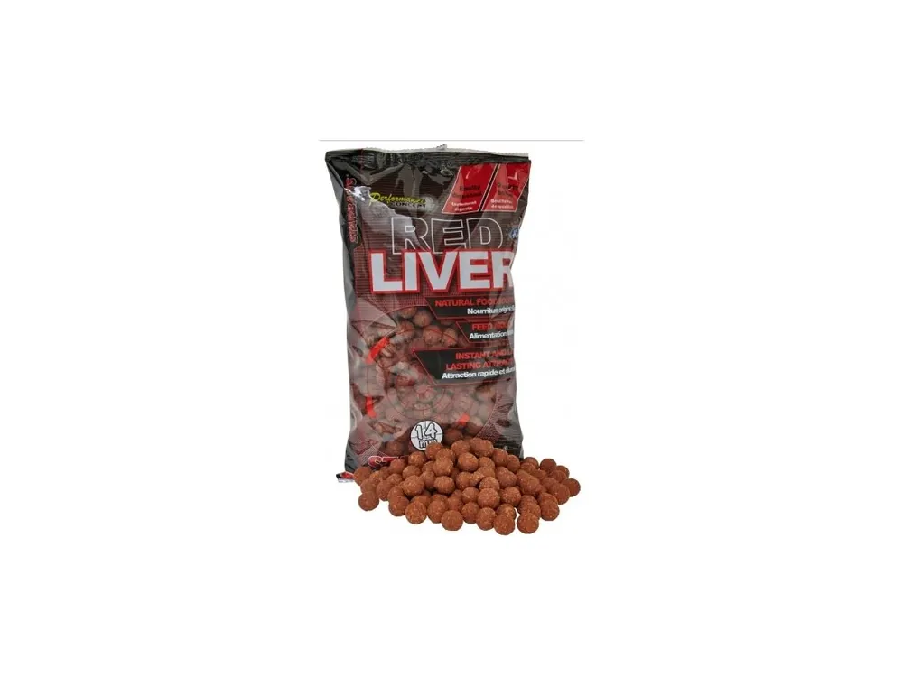 StarBaits Red Liver - Boilie potápivé 1kg Výprodej