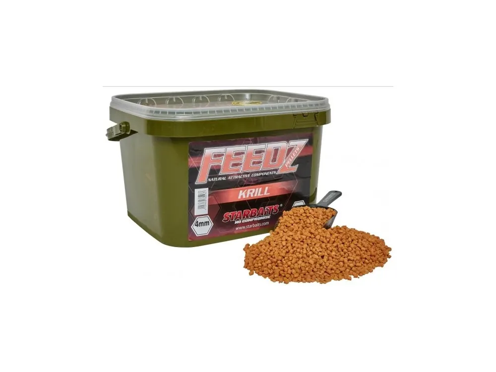 Časově Omezené StarBaits FEEDZ Pelety Krill 4mm 4,5kg