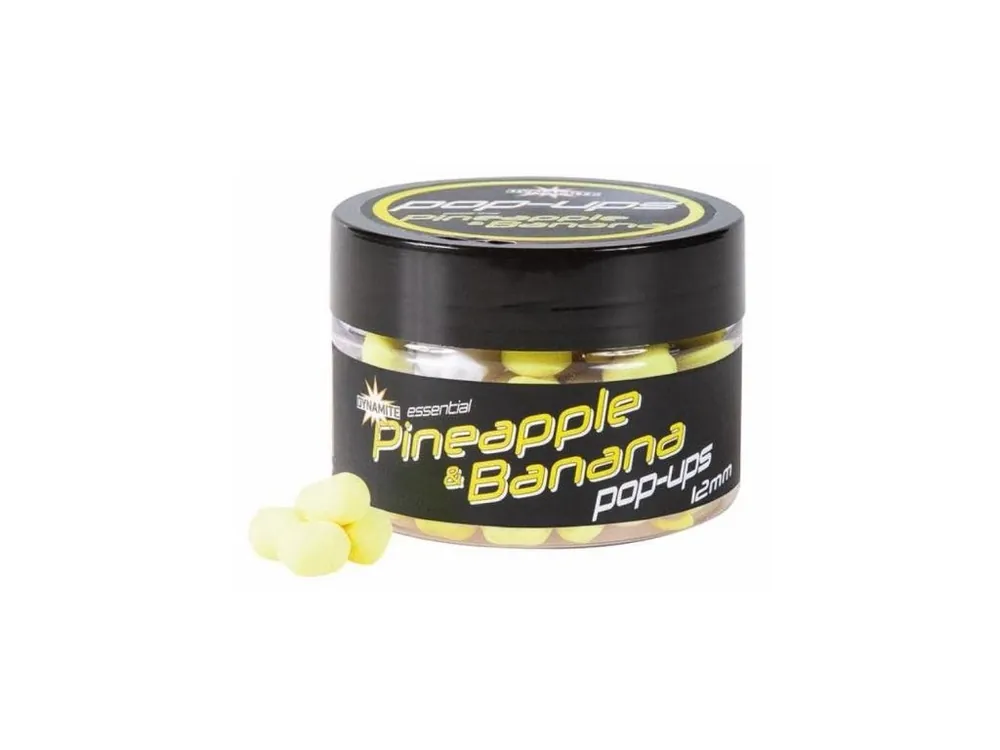Dynamite Baits Pop-Ups Fluro Pineapple&Banana 12 mm Akční Nabídka