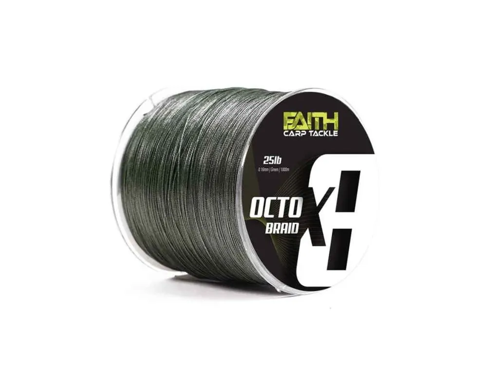 Faith Pletená šňůra Octox8 0,16mm / 1000m Ihned K Objednání